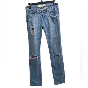 Abercrombie &‎ Finch Perfect Stretch Distressed Jeans Size 2L